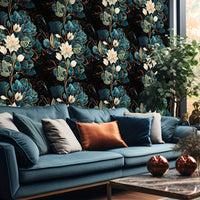 Retro Floral Self-Adhesive Wallpaper