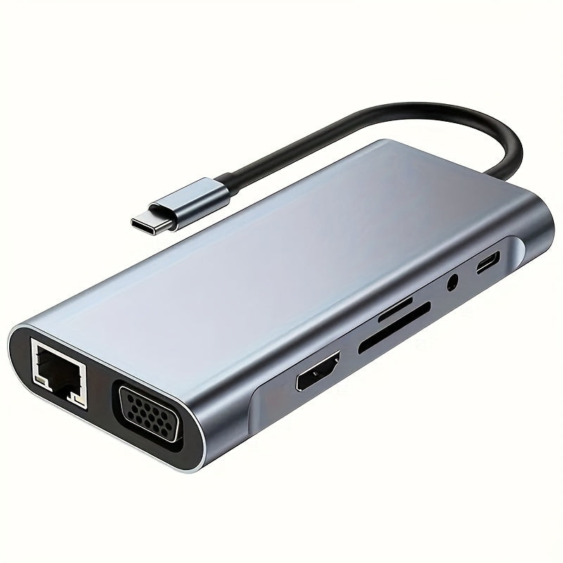 A Versatile Type-C USB-C Expansion Dock - 11-in-1