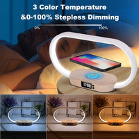 Multi-Function Wireless Charging Station with LED Desk Lamp