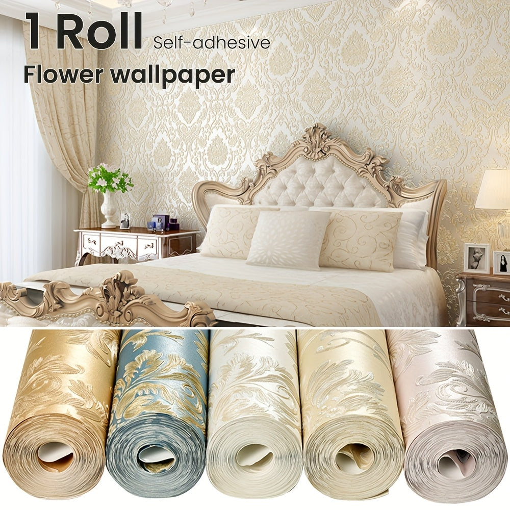 Luxury 3D Textured Self-Adhesive Vinyl Wallpaper