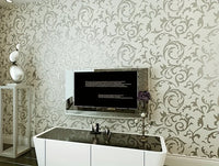 Classic European 3D Stereoscopic Relief Non-woven Wallpaper