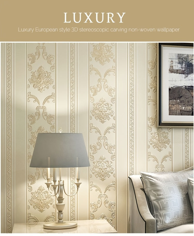 Modern European Stripe 3D Wallpaper