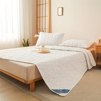 Ultra-Soft Waterproof Mattress Protector - Non-Slip, Comfortable Polyester, Ideal for Home, Hotel, Apartment, Dorm - Machine Washable, White (Pillowcase Not Included)