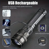 Super Bright LED Flashlight Built-in Battery