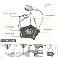 DIY Soldering Station with 5X Magnifying Glass