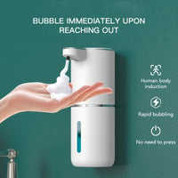 A 380Ml Bathroom Liquid Dispenser for Hand Soap, Featuring a Rechargeable, Wall-Mounted Automatic Sensor.