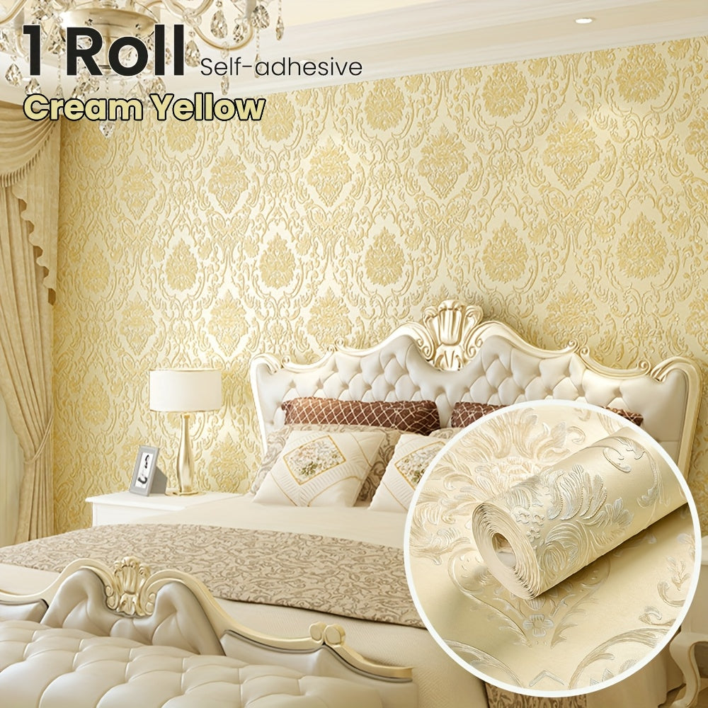 Luxury 3D Textured Self-Adhesive Vinyl Wallpaper