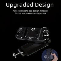 Arca Swiss Compatible Quick Release Plate Adapter, Metal Camera Mount Slider
