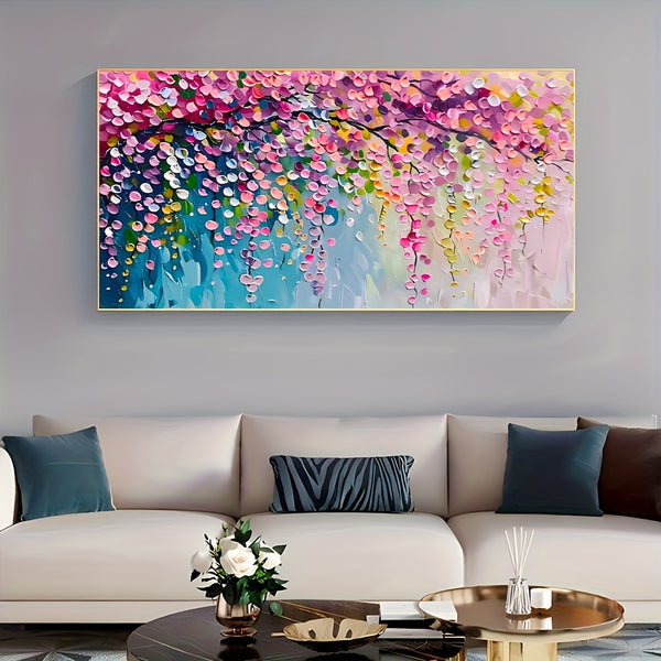 Large Unframed Cherry Blossom Canvas Wall Art