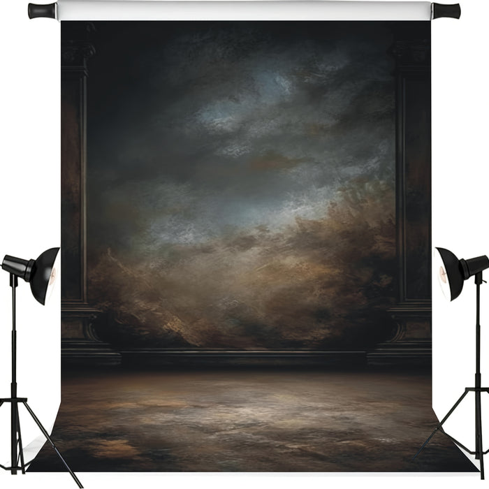 Black Abstract Vinyl Photography Backdrop 152.4x91.44cm/152.4x213.36cm