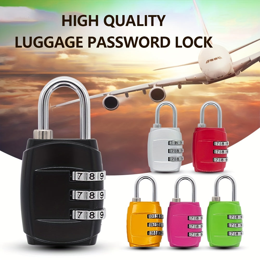 A 3-digit Combination Lock For Luggage, Gym Lockers, Cabinets