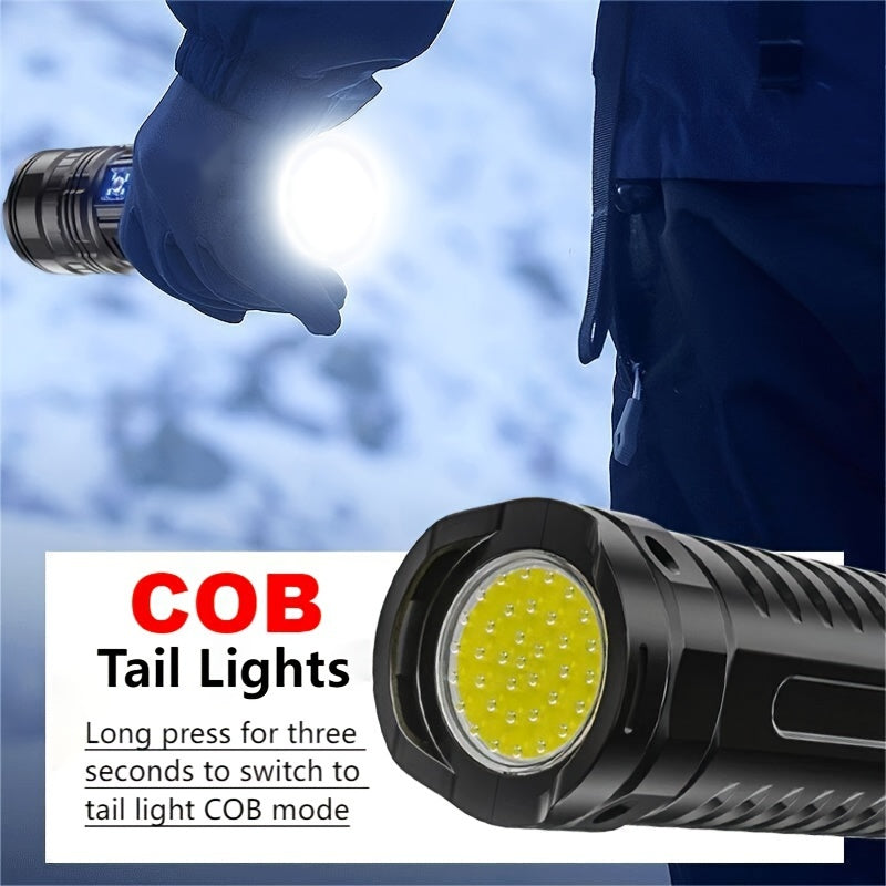 Super Bright LED Flashlight Built-in Battery