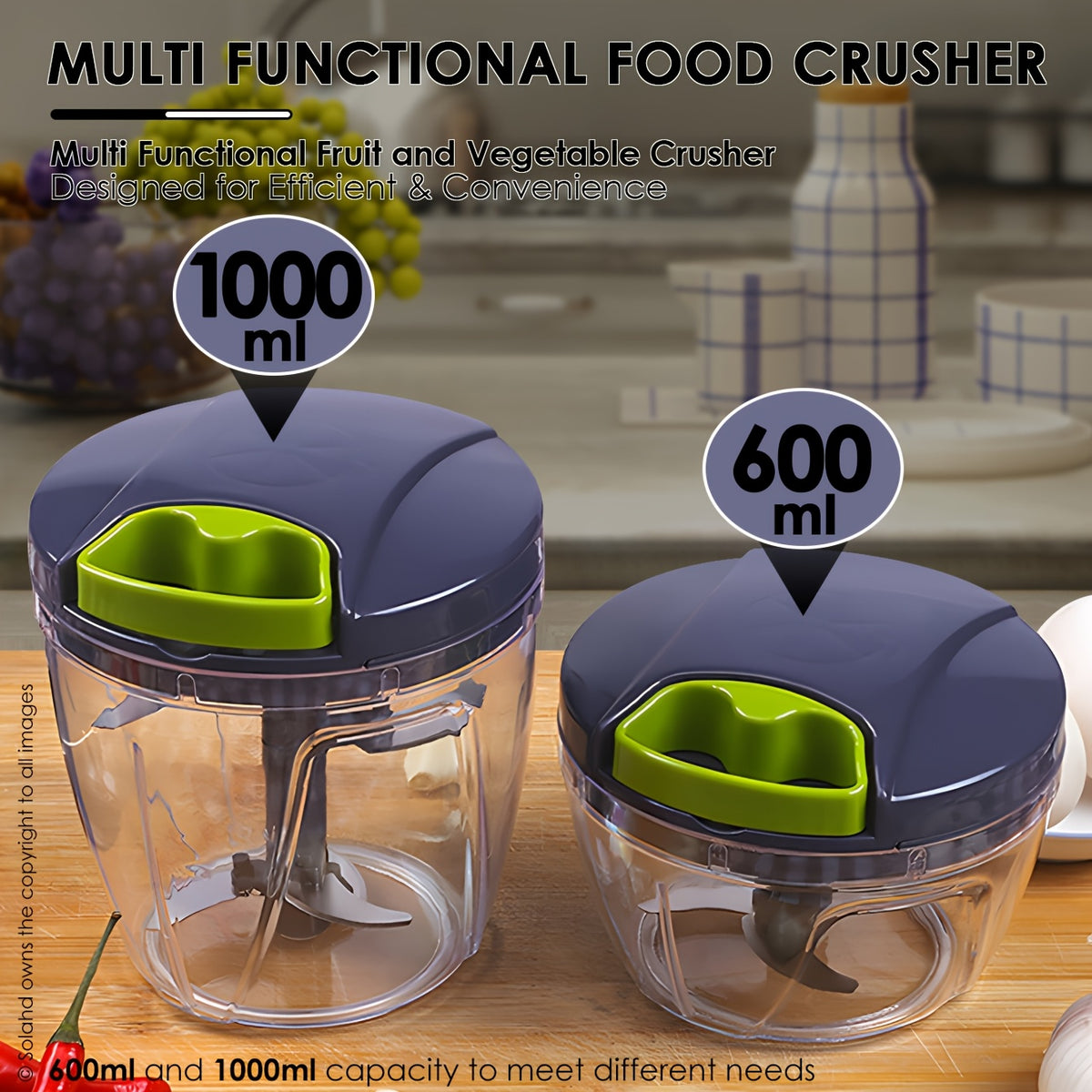 Multi-Functional Manual Food Chopper