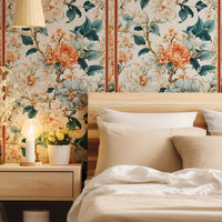 Retro Floral Self-Adhesive Wallpaper