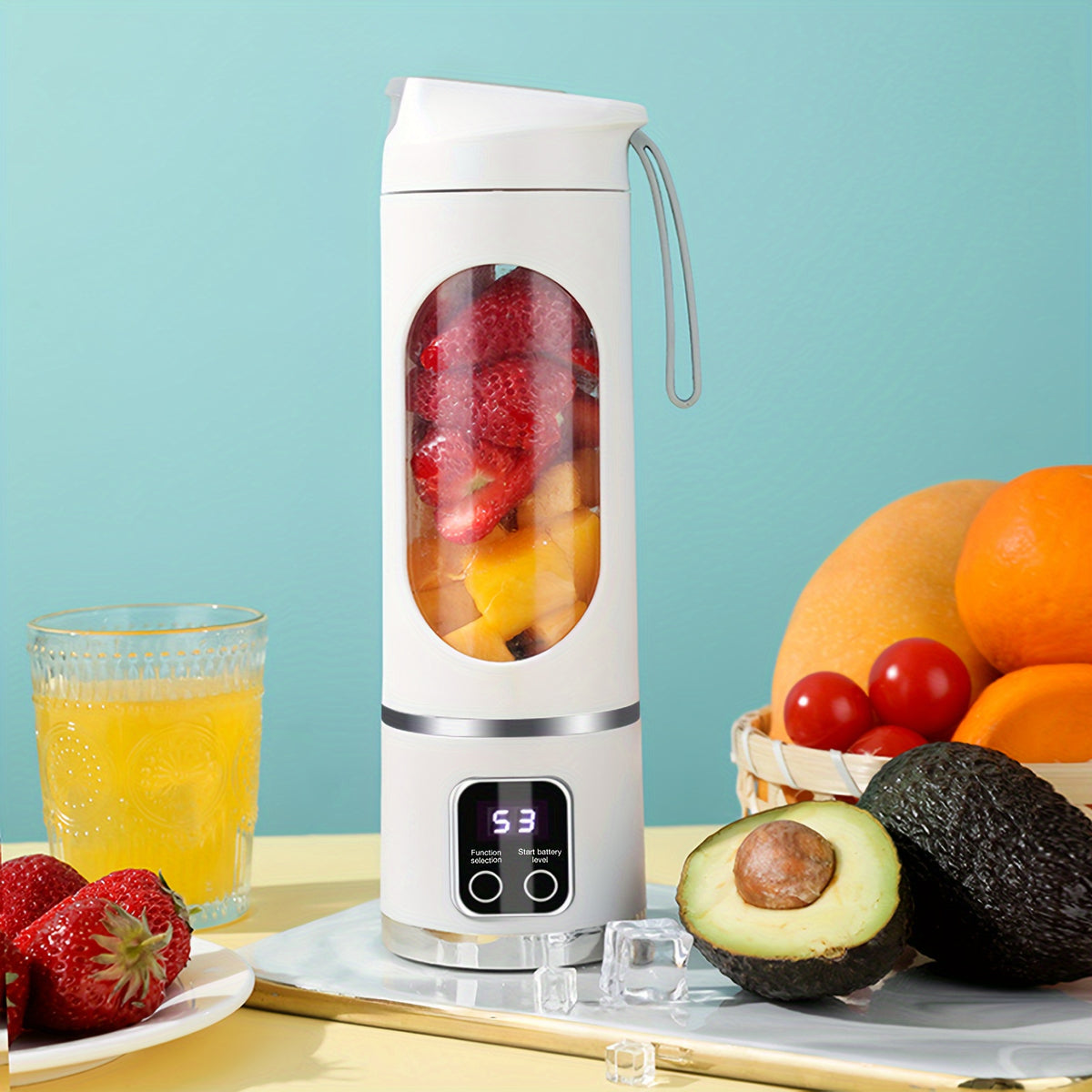 GENAI HS-860 Portable Citrus Juicer 2-in-1 Electric Juice Maker - 450ml