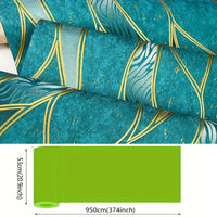 Modern 3D Wave Pattern Non-Adhesive Wallpaper