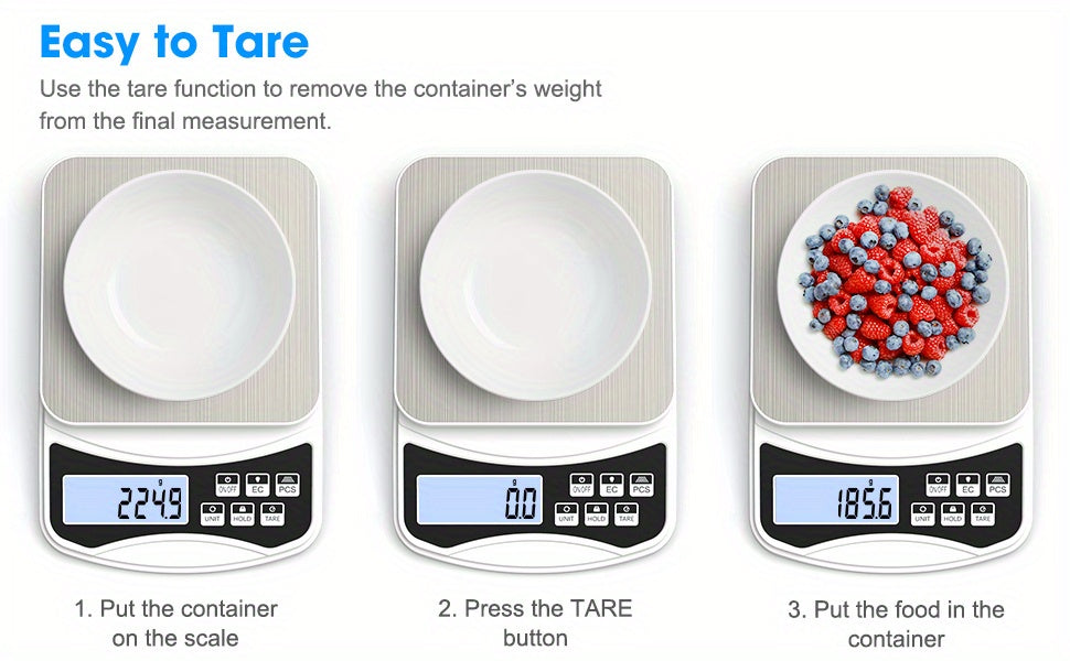 Food Kitchen Scale, 5000g X 0.1g Digital Scale