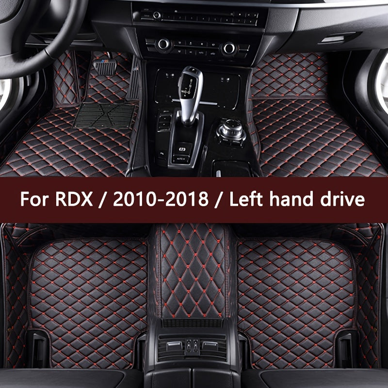 Left driving 5 Seats Car Floor Mats - Interior Accessories Anti-slip Foot Pads