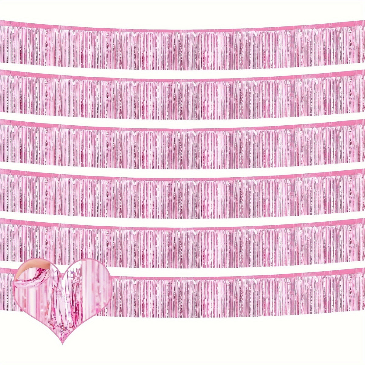 Golden Aluminum Foil Tassel Banner - Luxurious Metallic Streamer