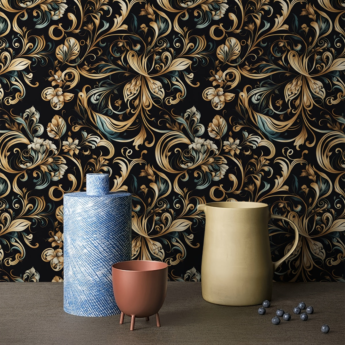 Elegant Floral Self-Adhesive Wallpaper