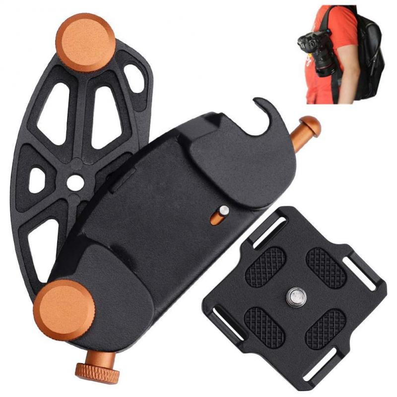 Quick Release Plate Clamp Adapter Camera Waist Belt Clip