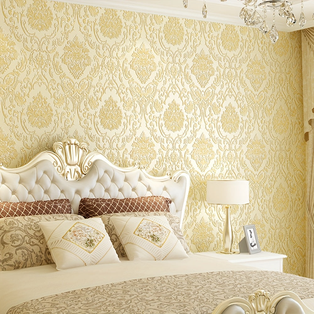 Luxury 3D Textured Self-Adhesive Vinyl Wallpaper