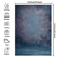 Versatile Blue Gradient Vinyl Backdrop 152.4x91.44cm/152.4x213.36cm