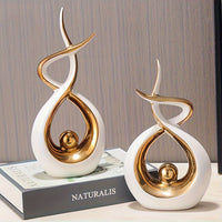 A pair of simple and modern home decoration ornaments