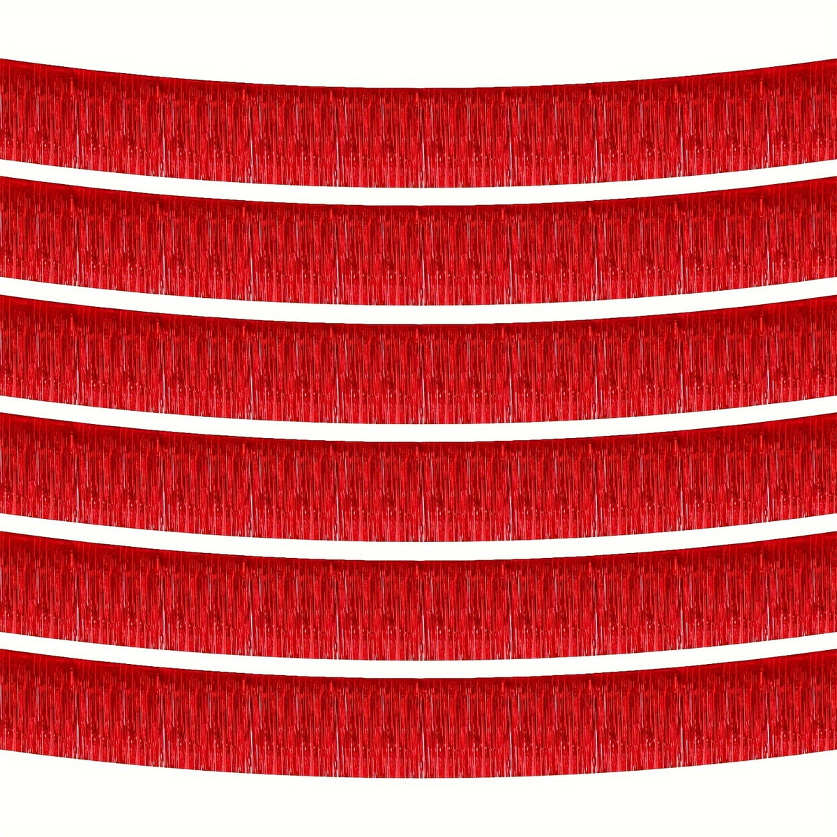 Golden Aluminum Foil Tassel Banner - Luxurious Metallic Streamer
