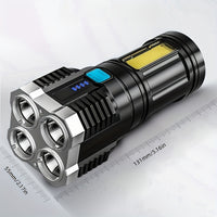 High-Power LED Flashlight, 4 Lamp Beads