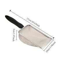 Stainless Steel Cat Litter Scoop, Durable Metal Pet Waste Scoop