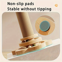 High-Quality Cat Spinning Toy with a Sisal Scratching Post