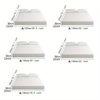 Ultra-Soft Waterproof Mattress Protector - Non-Slip, Comfortable Polyester, Ideal for Home, Hotel, Apartment, Dorm - Machine Washable, White (Pillowcase Not Included)