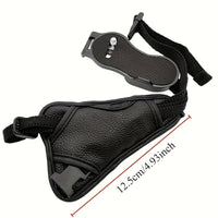 Faux Leather Camera Wrist Strap, Universal Anti-Slip Triangle Design