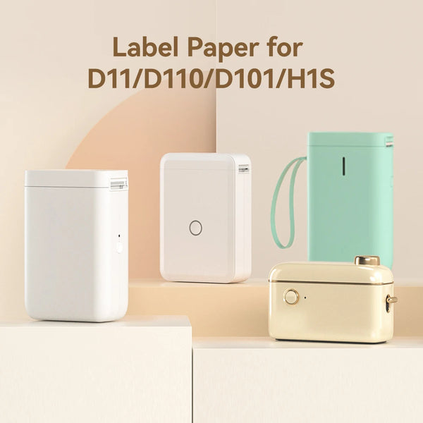 Niimbot D110/D11/D101/H1S Name Sticker School Student Color Name Tags Self-adhesive Thermal Label Paper for School Home Office