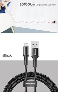 Baseus USB Cable For iPhone- Lighting Fast Charge