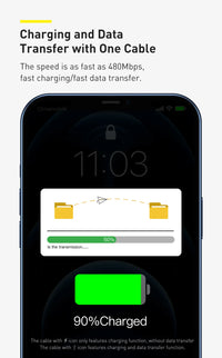 Baseus 3 in 1 USB Cable - Fast Charging USB Type C
