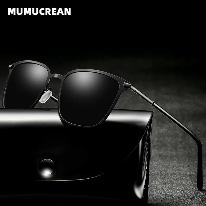 Men's Sunglasses New Arrival Square Polarized Sunglasses Metal Driver Night Vision Goggles Sunglasses