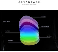 Men's Sunglasses New Arrival Square Polarized Sunglasses Metal Driver Night Vision Goggles Sunglasses