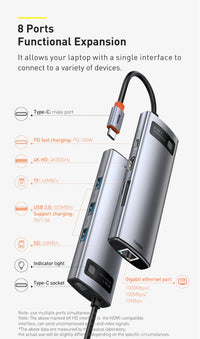 Baseus USB C HUB - USB 3 Type C Multi HUB