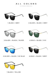 Men's Sunglasses New Arrival Square Polarized Sunglasses Metal Driver Night Vision Goggles Sunglasses