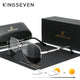 KINGSEVEN  Brand 2024 Aluminum magnesium Polarized Men Sunglasses Vintage Square Metal Frame Male Sun Glasses Driving