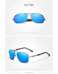 KINGSEVEN Classic Pilot Men’s Sunglasses Brand Design Polarized UV400 Women Fashion Glasses Driving Rectangle Frame Eyewear