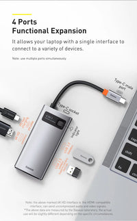 Baseus USB C HUB - USB 3 Type C Multi HUB