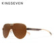 KINGSEVEN New Oversized Sunglasses Men And Women Polarized Mirror Lens Goggles UV Protection Men's Glasses Stainless Steel N7762