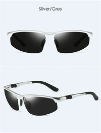 Men's aluminum magnesium sunglasses  driving color changing polarizer 3121