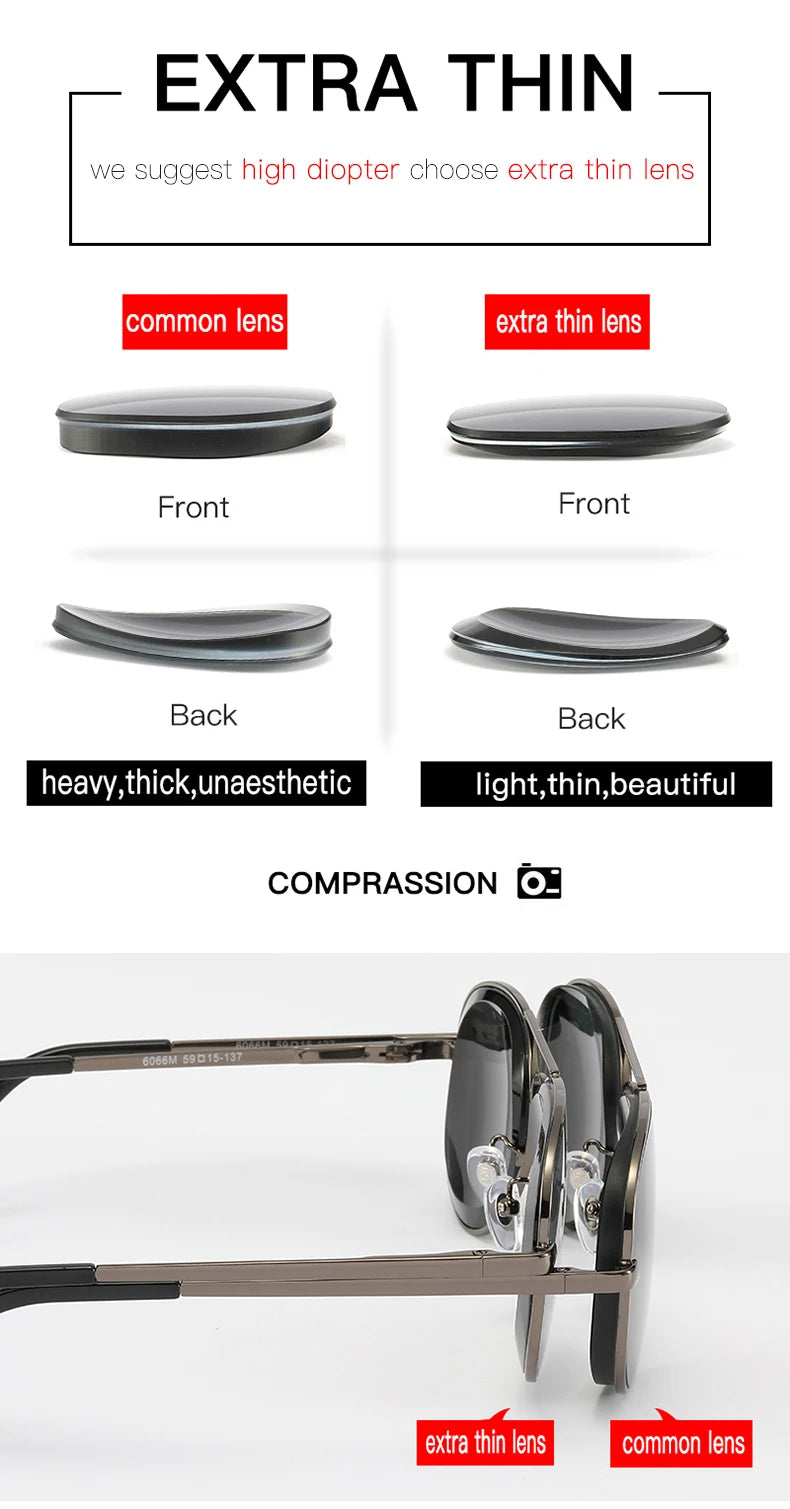 Myopia sunglasses diopter Polarized oversize prescription aviation sun glasses for nearsighted men women SPH CYL myopic shades