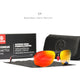KDEAM Rimless Oval Men's Sunglasses Polarized TR90 Material Frame TAC Polarization Lense Soft Rubber Foot Cover