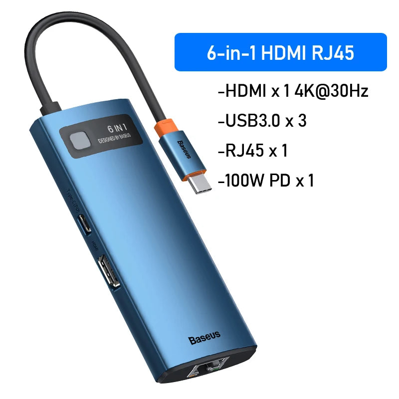 Baseus USB C HUB - USB 3 Type C Multi HUB