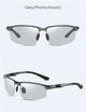 Men's aluminum magnesium sunglasses  driving color changing polarizer 3121